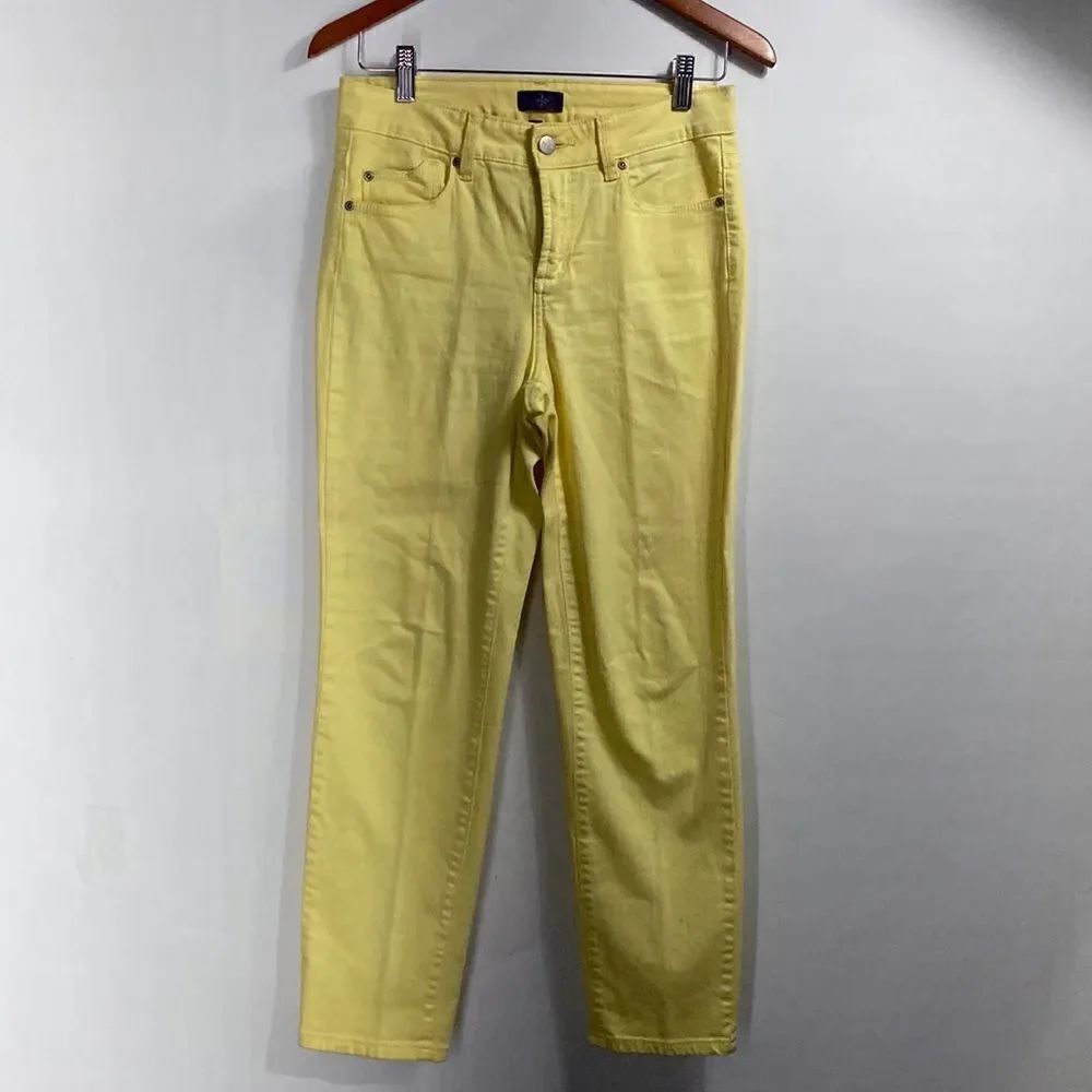 NYDJ lift tuck Technology Yellow Ankle jeans size:4